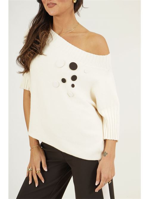 Maglia in viscosa GM by Gai Mattiolo | GM4328ACCBURRO